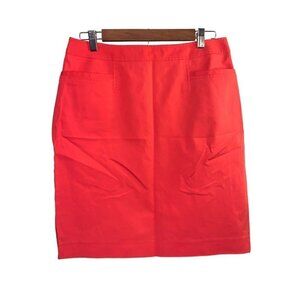 Halogen Coral Color Preppy Business Casual Pencil Skirt Size 10
